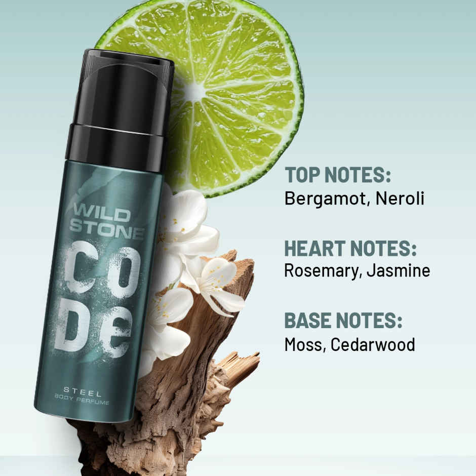 Wild Stone Code Steel Body Perfume
