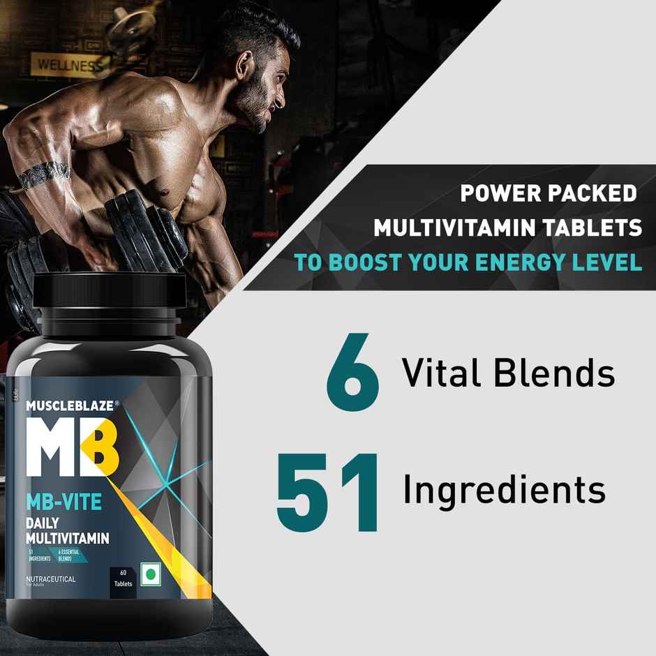 MuscleBlaze MB-Vite Daily Multivitamin (60 Tablets)