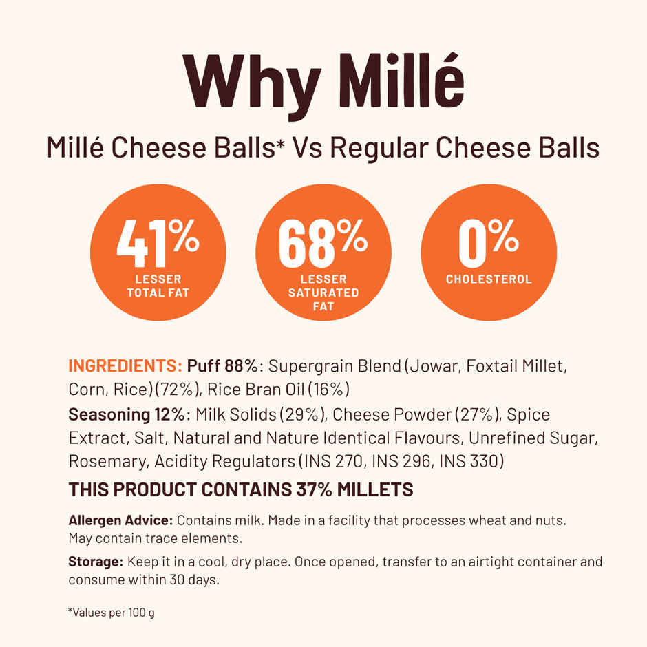 Mille Healthy Cheese Balls | Snack Anytime