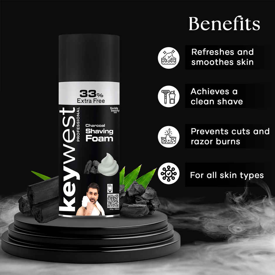 Keywest Charcoal Shaving Foam