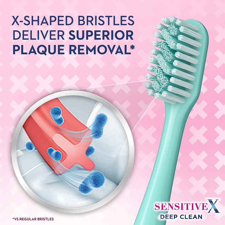 Oral-B Sensitive X Deep Clean� Ultra Soft Bristles & X-Filament Toothbrush Pack of 2