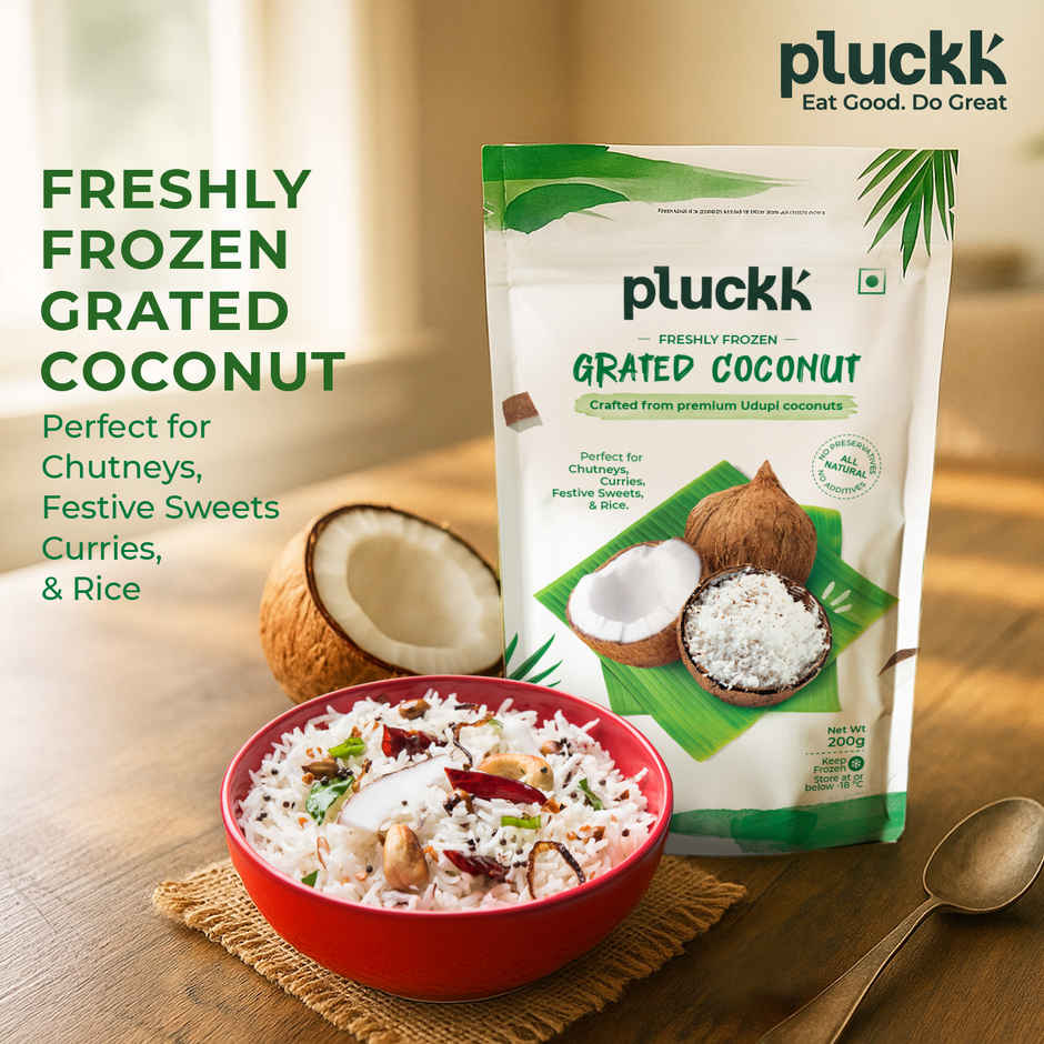 Pluckk Freshly Frozen Grated Coconut