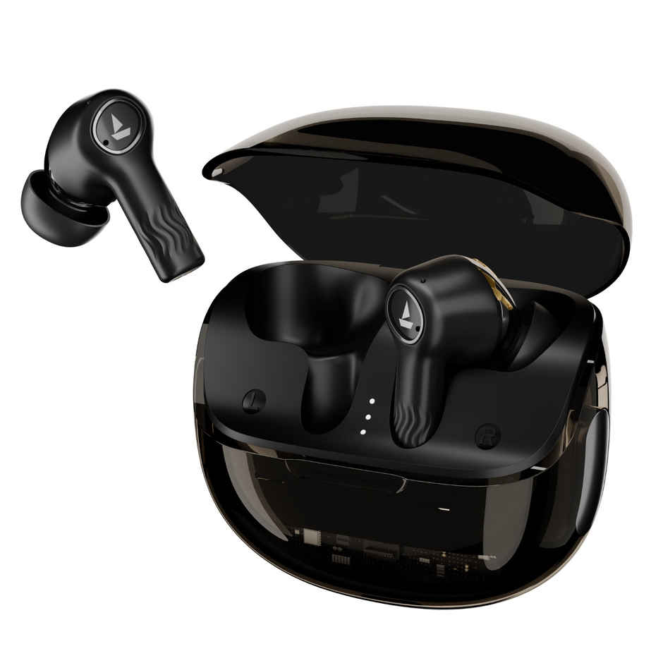 boAt Nirvana Crystl TWS Earbuds w/ 32dB ANC, 360 Spatial Audio, 100H Playtime | Quantum Black