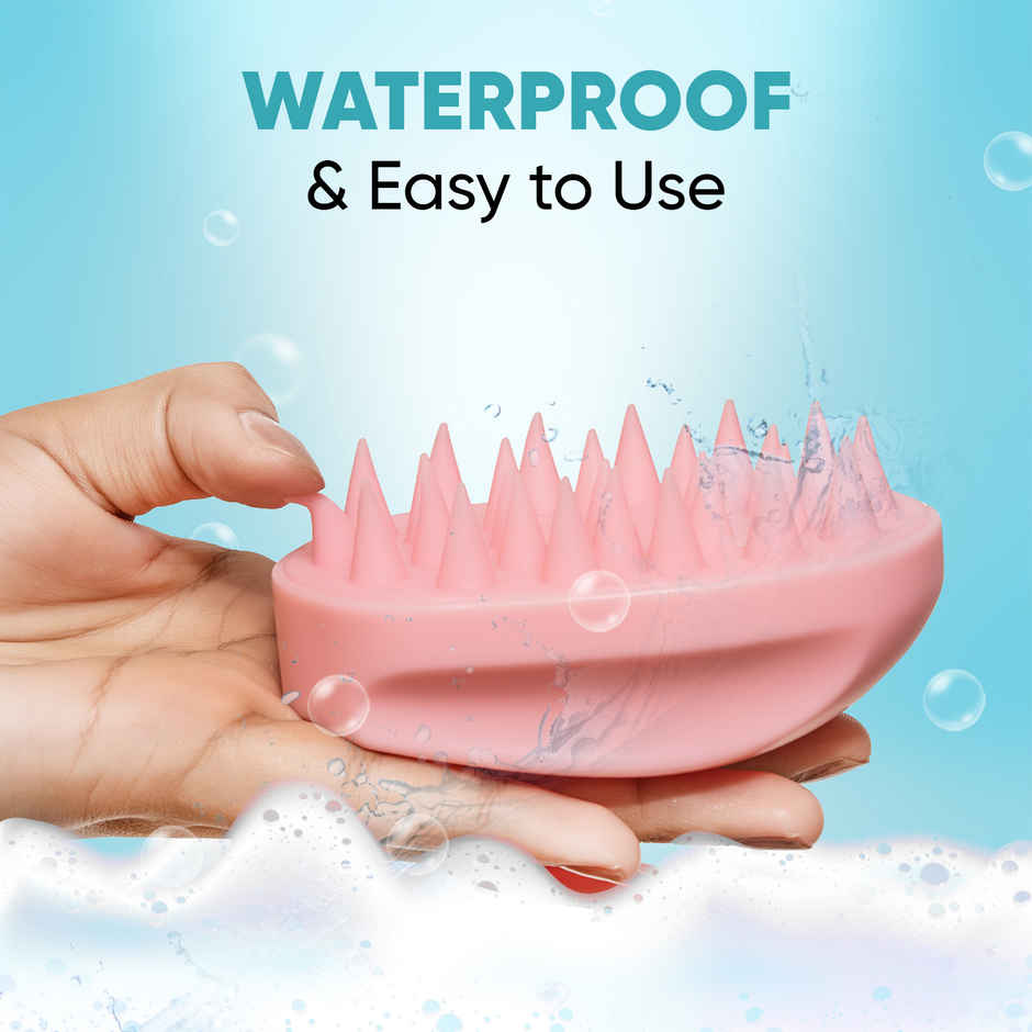 VEGA Hair Scalp Massager Shampoo Brush With Soft Silicone Bristles | (Ssb-03)