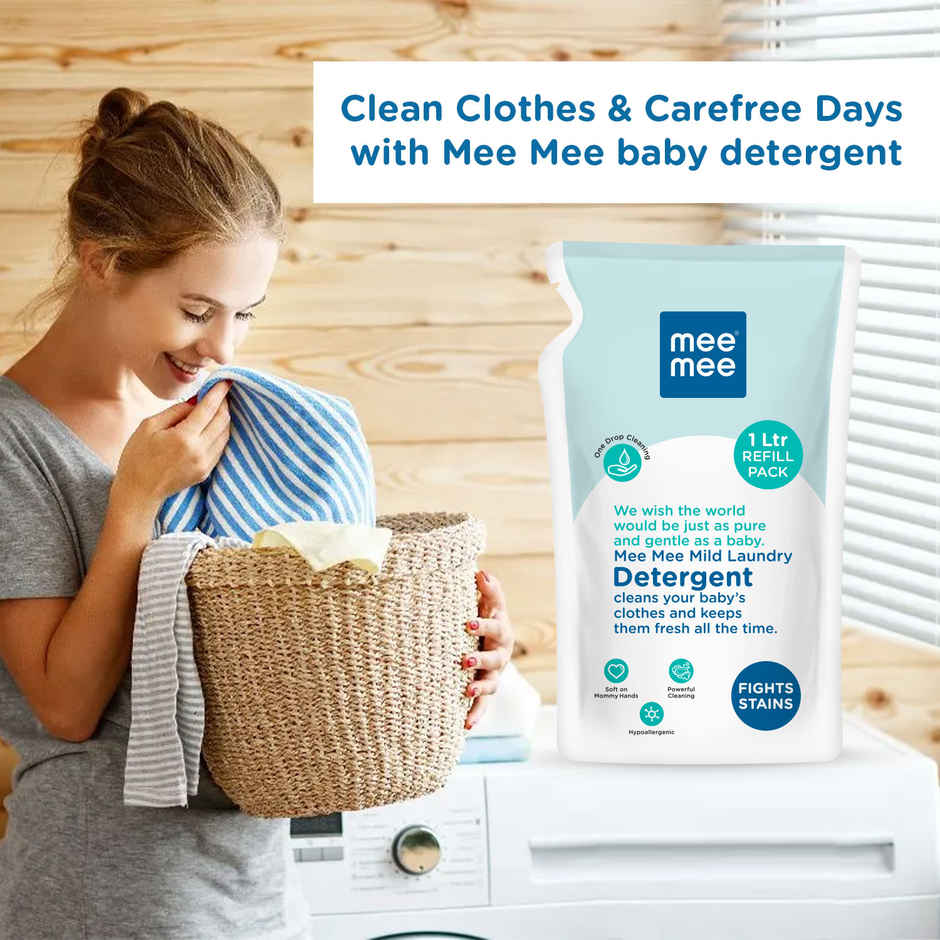 Mee Mee Mild Baby Liquid Laundry Detergent - One Drop Cleaning