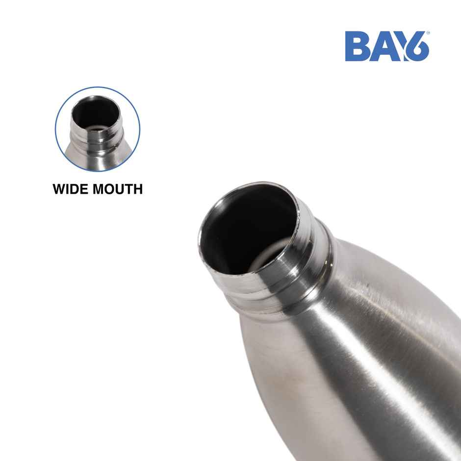 BAY6 Stainless Steel Hot & Cold Vacuum Flask | 1 L | Matte Finish