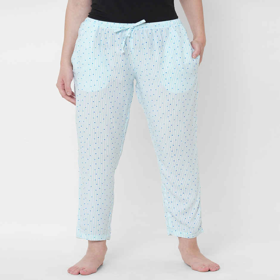 Urban Scottish Women s USWPJ510 Striped Lounge Pyjama Pants | Blue - M