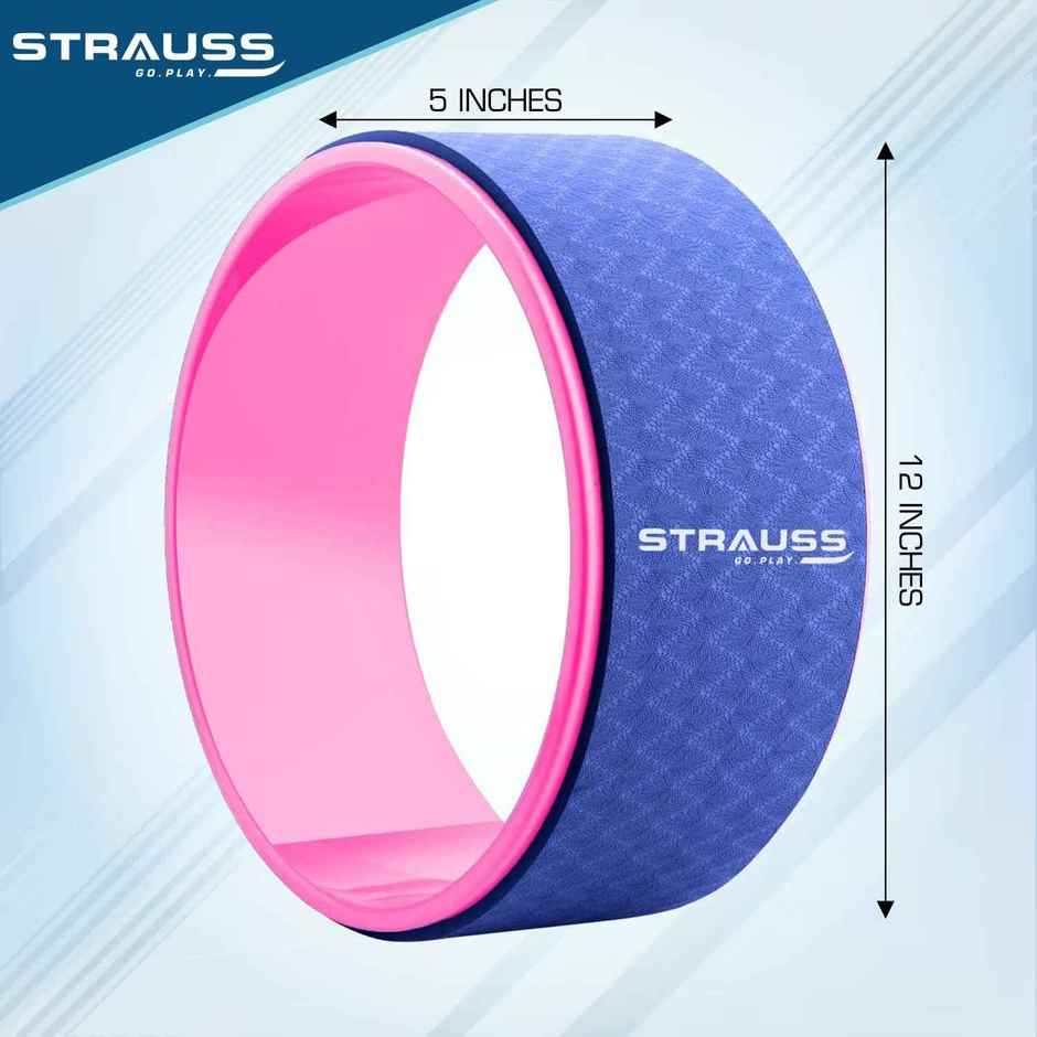 Strauss Yoga Wheel, (Blue)