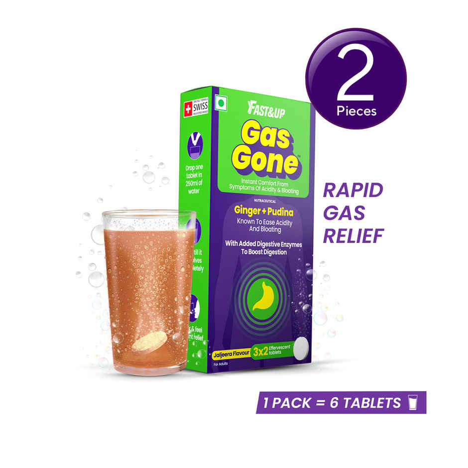 Fast&Up Gas Gone Acidity Relief |Jal Jeera Flavour Combo