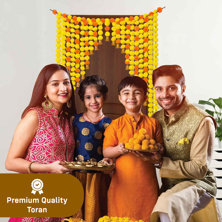 Decorative Toran with Bells | Wall Hanging Latkan Multicolour | Party Propz