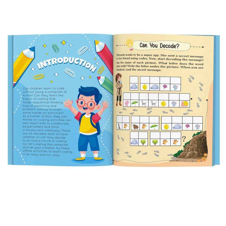 Introduction to Coding for Kids - Brain Activity Book for Kids - Age 6+