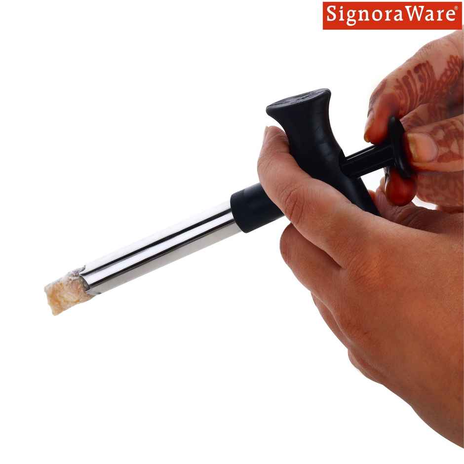 SignoraWare Coconut Hole Opener Stainless steel | Drill Cutter with Cleaner Stick | Effortless quick