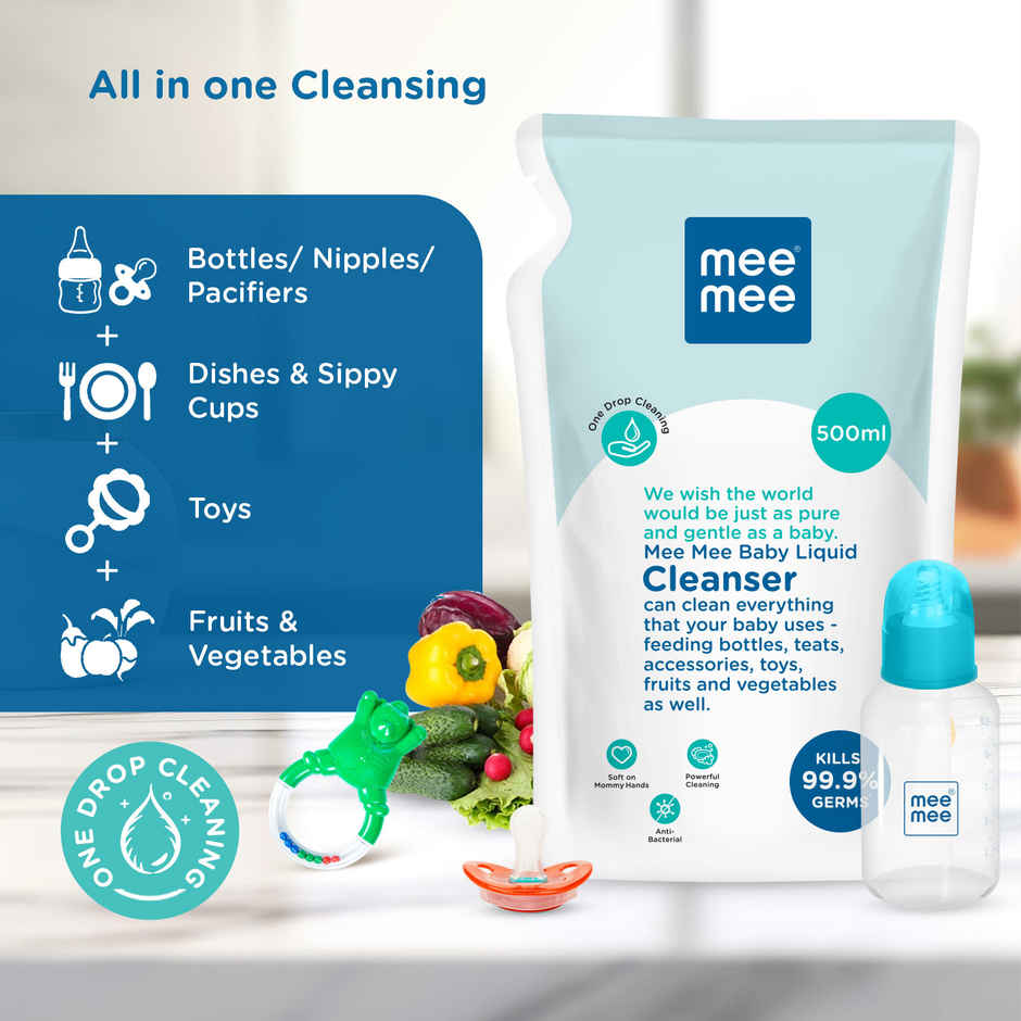 Mee Mee Anti-Bacterial Baby Liquid Cleanser Refill Pack