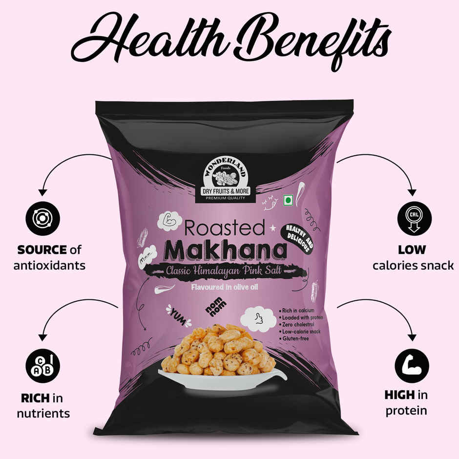 Wonderland Foods Roasted Pink Salt Flavoured Makhana