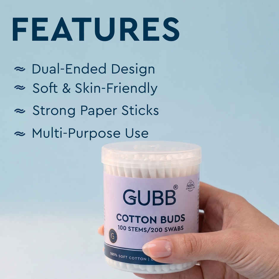 GUBB Cotton Buds In Paper Stick