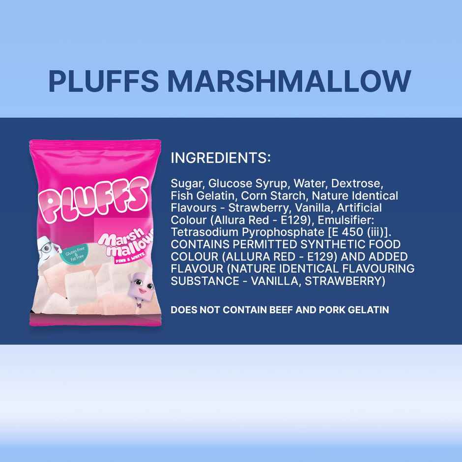 Pluffs Marshmallows Pink & White