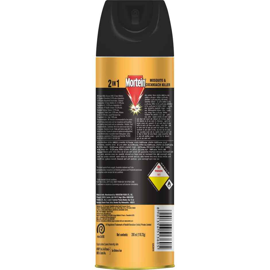 Mortein 2 in 1 Mosquito Killer & Cockroach Killer Spray