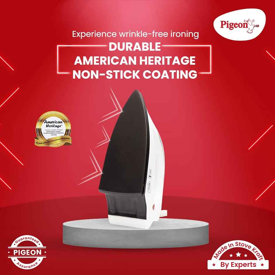 Pigeon 1000 W Dry Iron - Ivory