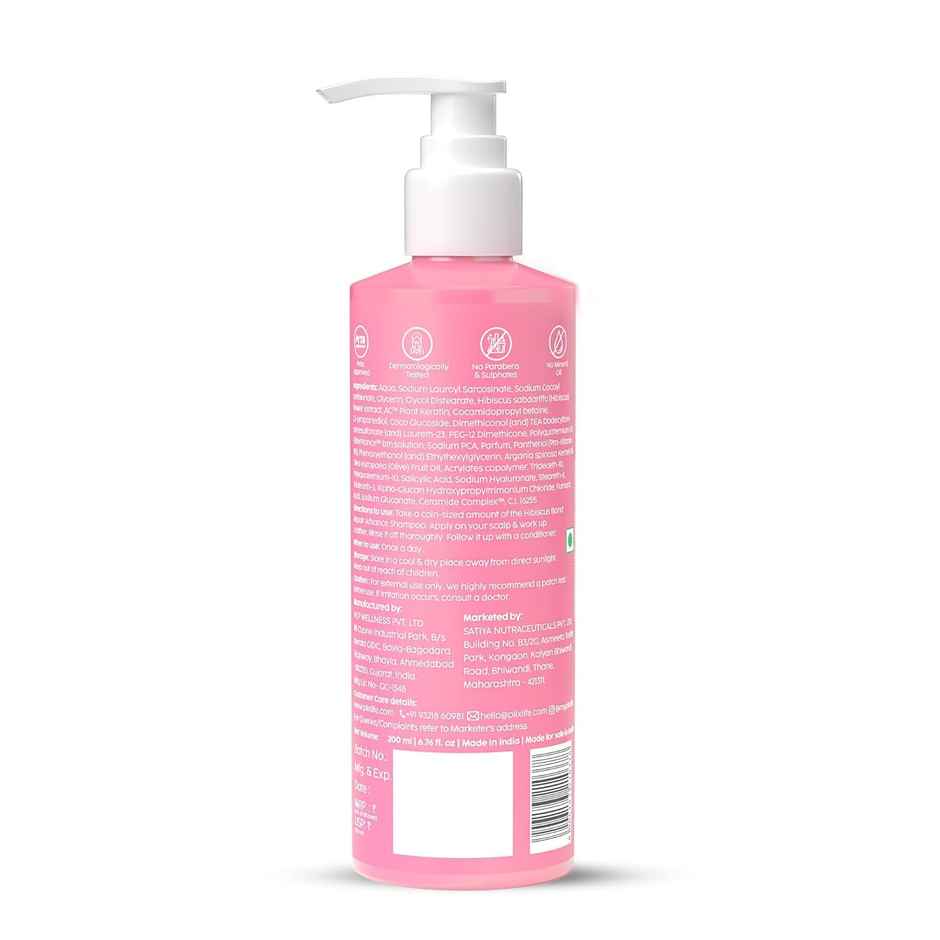 Plix The Plant Fix Hibiscus Bond Repair Advanced Shampoo For Damaged | Frizzy Hair