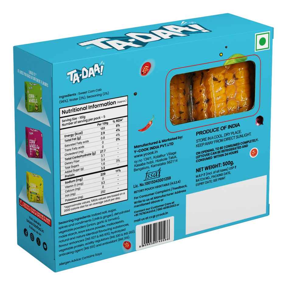 Tadaa Sweetcorn Marinated Cob Sweet Chilli