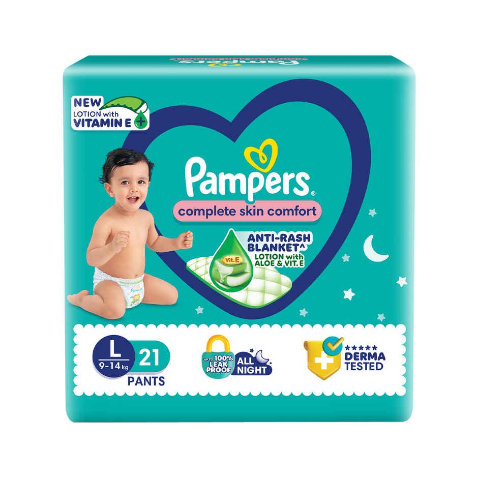 Pampers All Round Protection Baby Diapers | Pant Style | L | 21 pcs