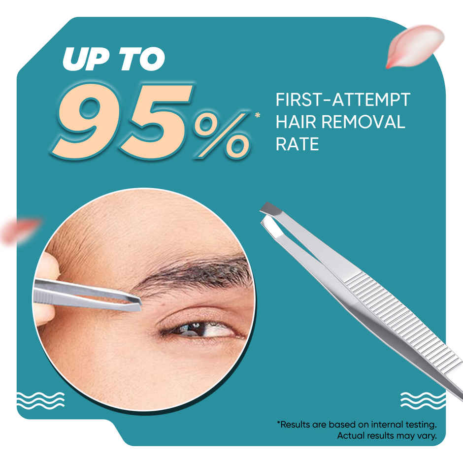 VEGA Tweezer - Square Tip, Silver, (TW-01)