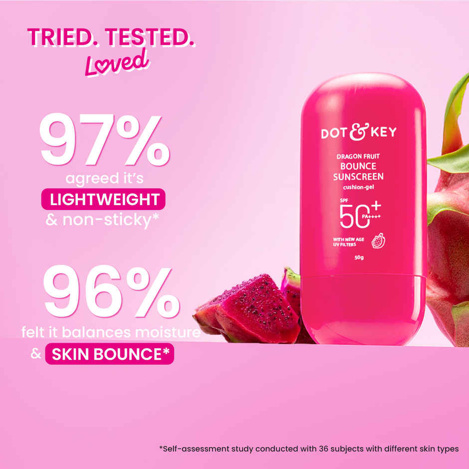Dot & Key Dragon Fruit Bounce Sunscreen In-Vivo Tested SPF 50+ PA++++