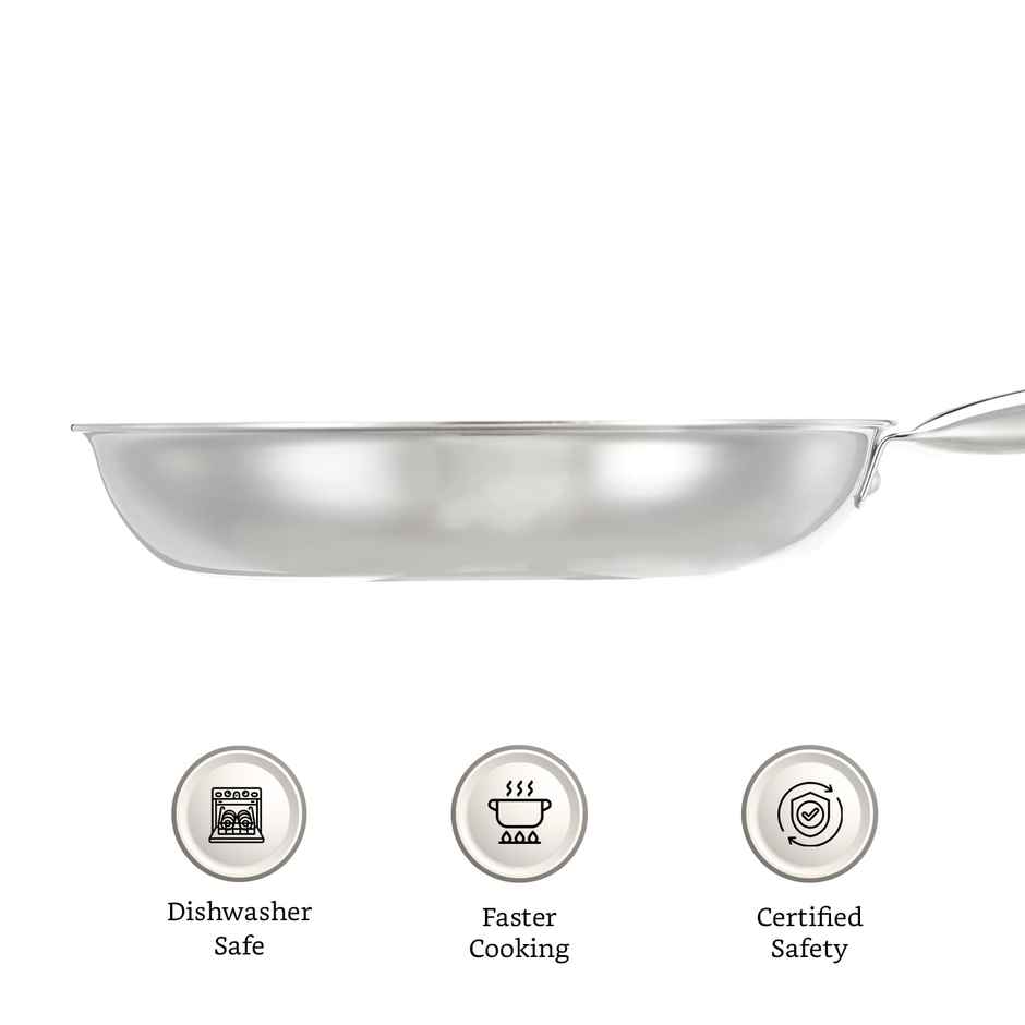 Jensons Triply Rigalo Fry Pan | 24 cm Induction Compatible