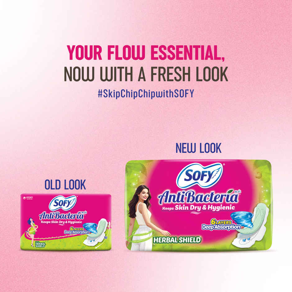 Sofy AntiBacteria XXL Sanitary Pads |6 Layer Deep Absorption