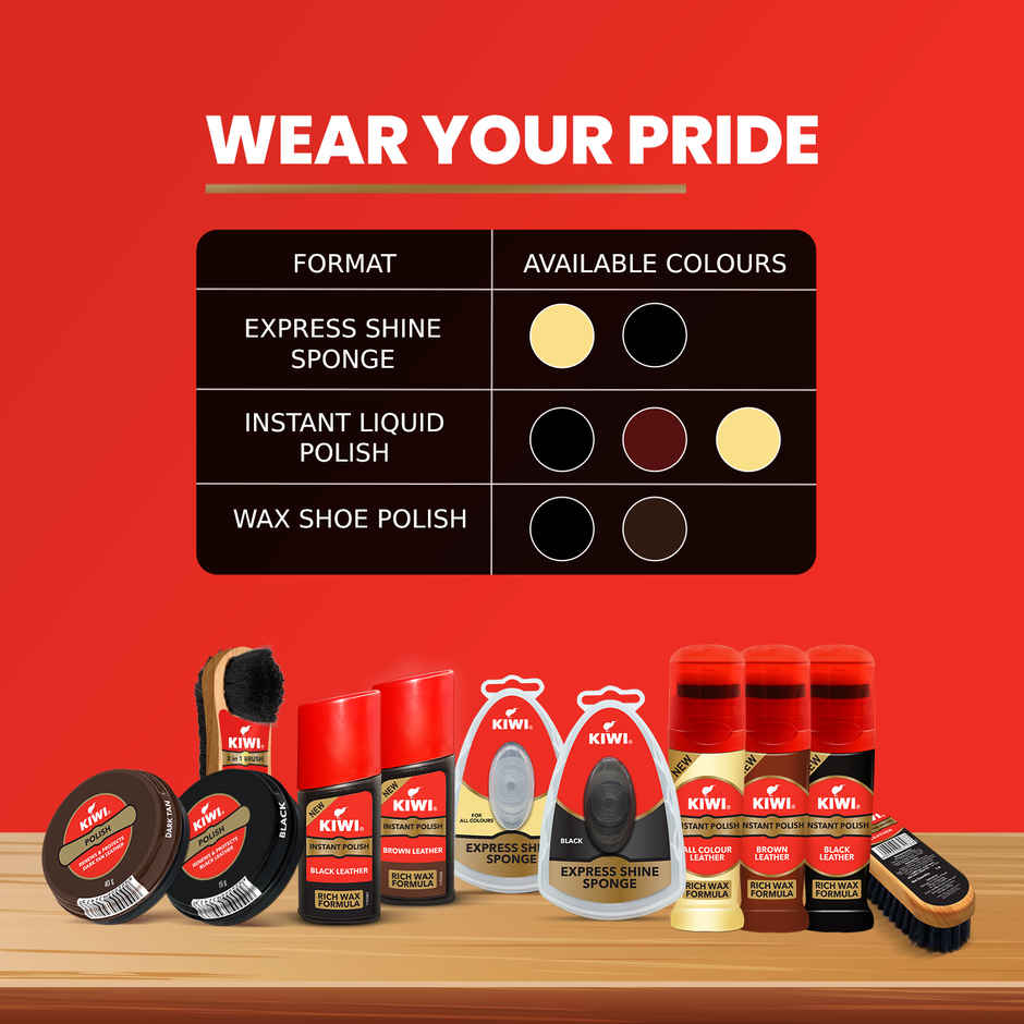 Kiwi Neutral Instant Liquid Shoe Polish