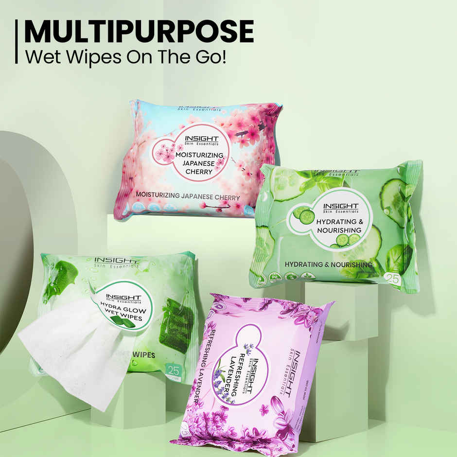 Insight Cosmetics Hydra Glow Wet Wipes