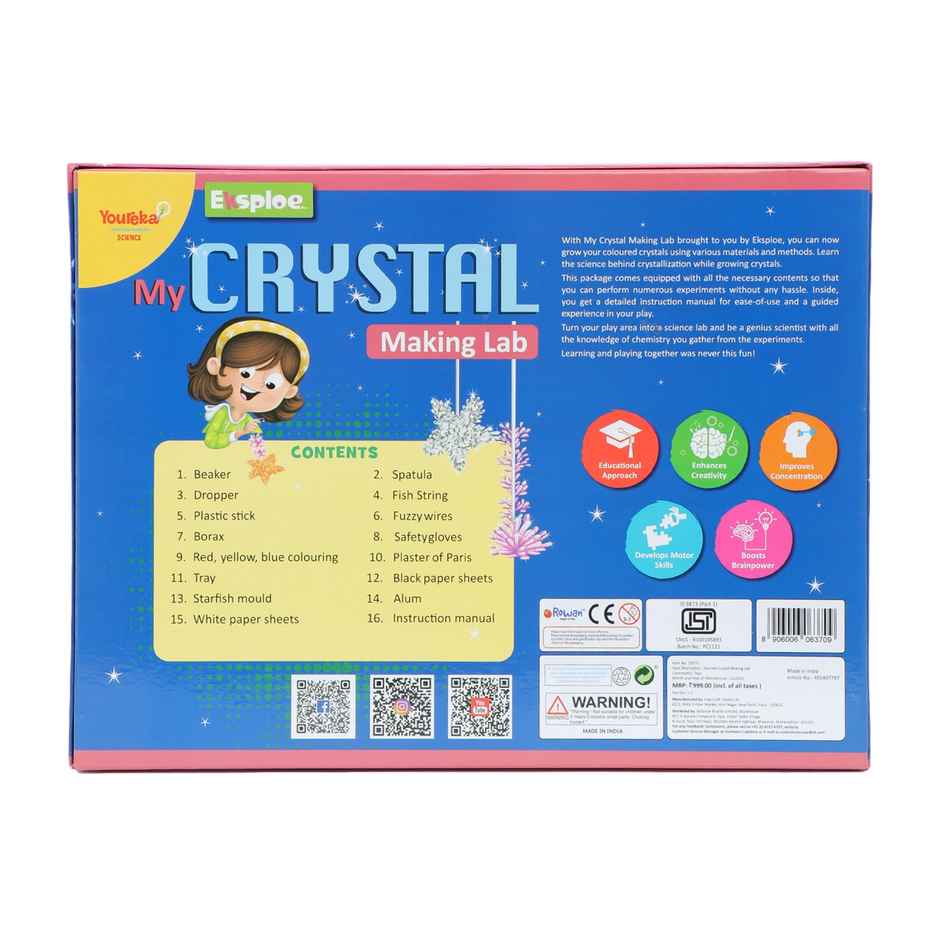 Hamley's Youreka Crystal Making Lab Multicolour 3Y+