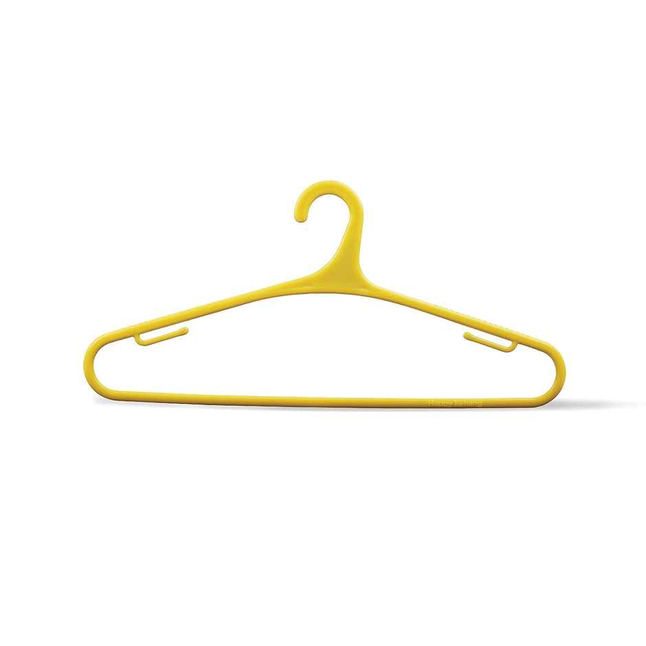 Happy To Hang Teeser 10 Piece Polypropylene Hanger, Yellow And Green