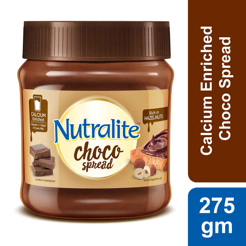 Nutralite Choco Spread Enriched With Milk Calcium Premium Chocolate and Real Hazelnuts - 275 g