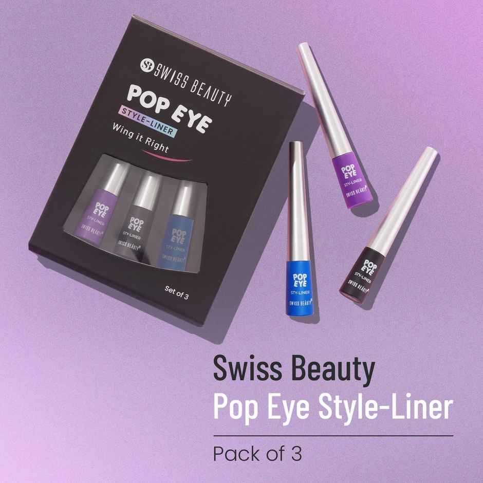 Swiss Beauty Pop Eye Style-Liner | Set Of 3 - Assorted