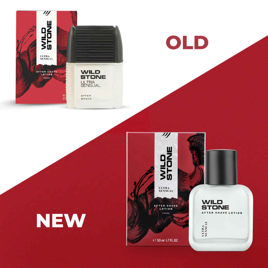 Wild Stone Ultra Sensual After Shave Lotion for Men | Long-Lasting Fragrance | Soothing Care