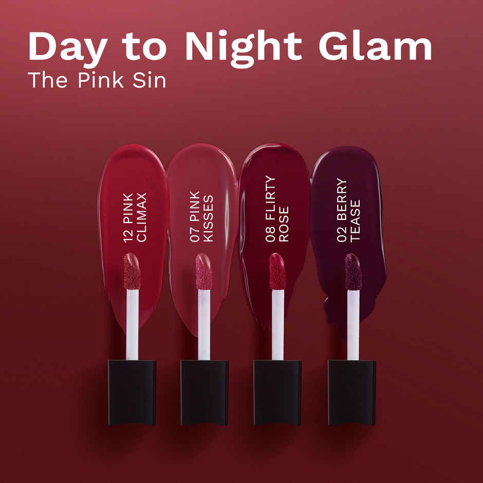 Pilgrim The Pink Sin Mini Liquid Lipstick 4 in 1