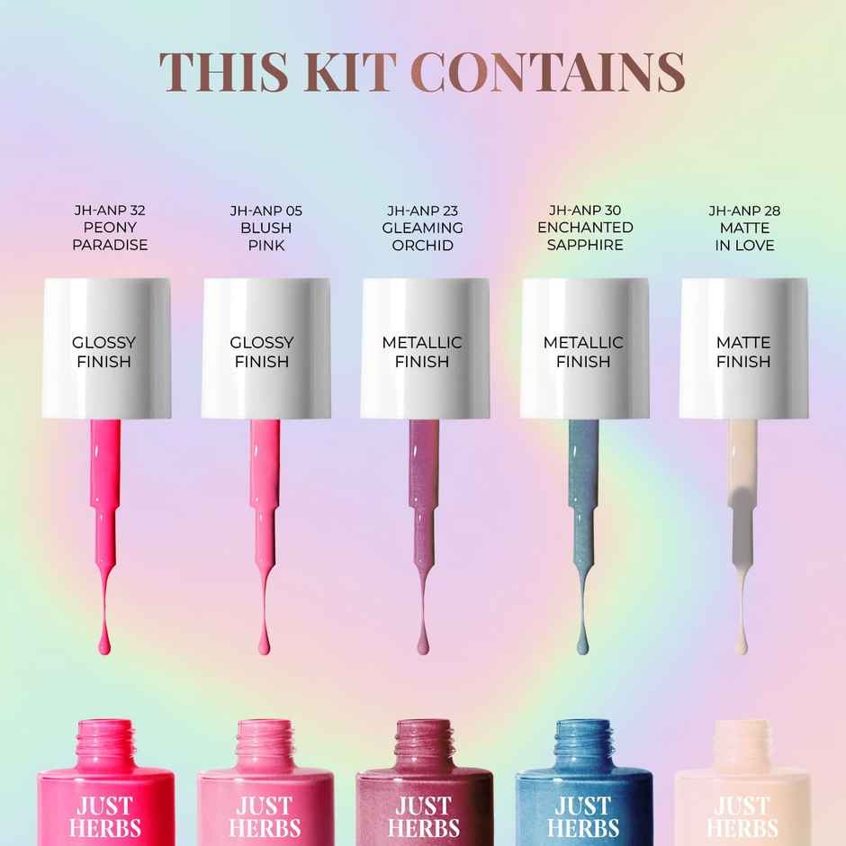 Just Herbs Party Ready Nail Paint Set