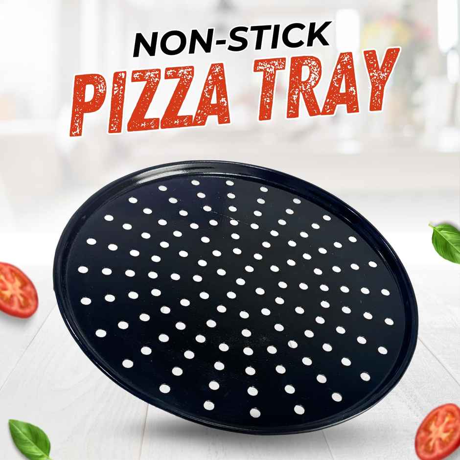 Peng Essentials Sabichi Carbon Steel Pizza Crisper Tray|Non-Stick, Durable And Solid To Use|Stain