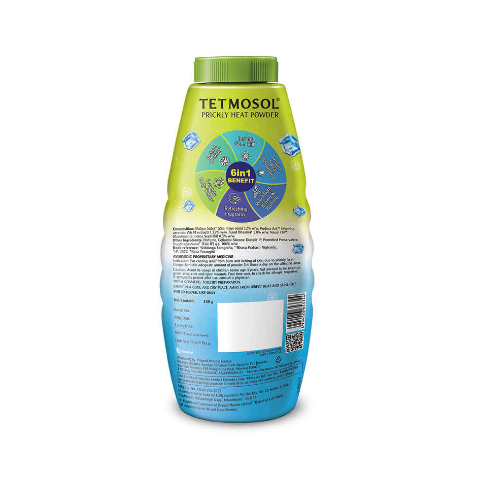 Tetmosol Prickly Heat Powder