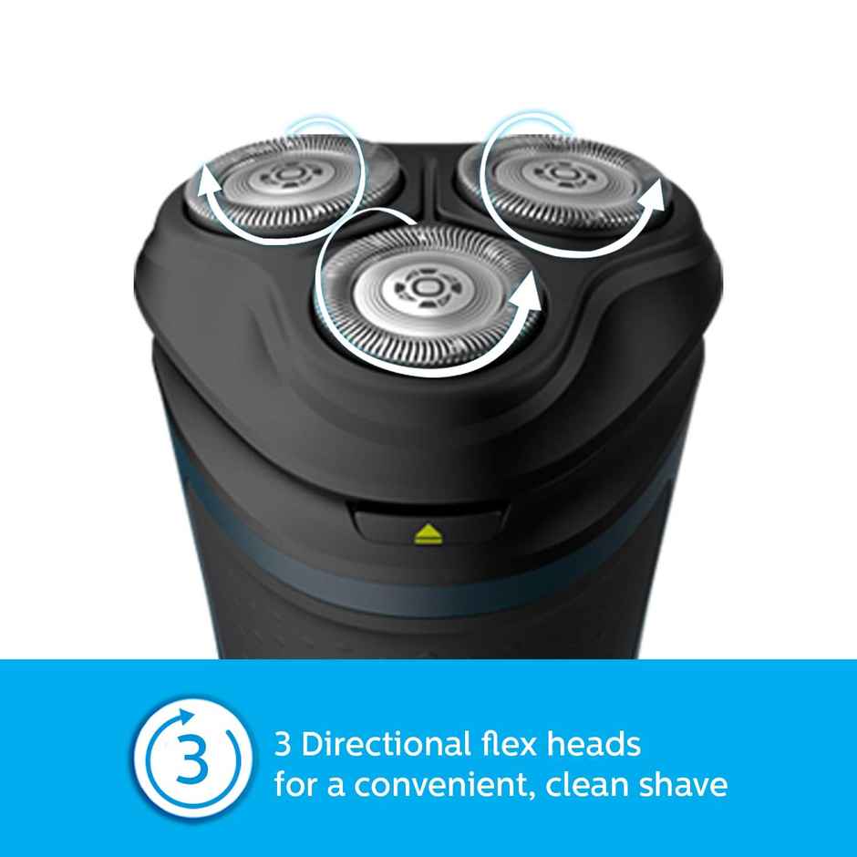 Philips Wet & Dry Electric Shaver for Men|3D Pivot & Flex Heads|27 ComfortCut Blades|S1121/45