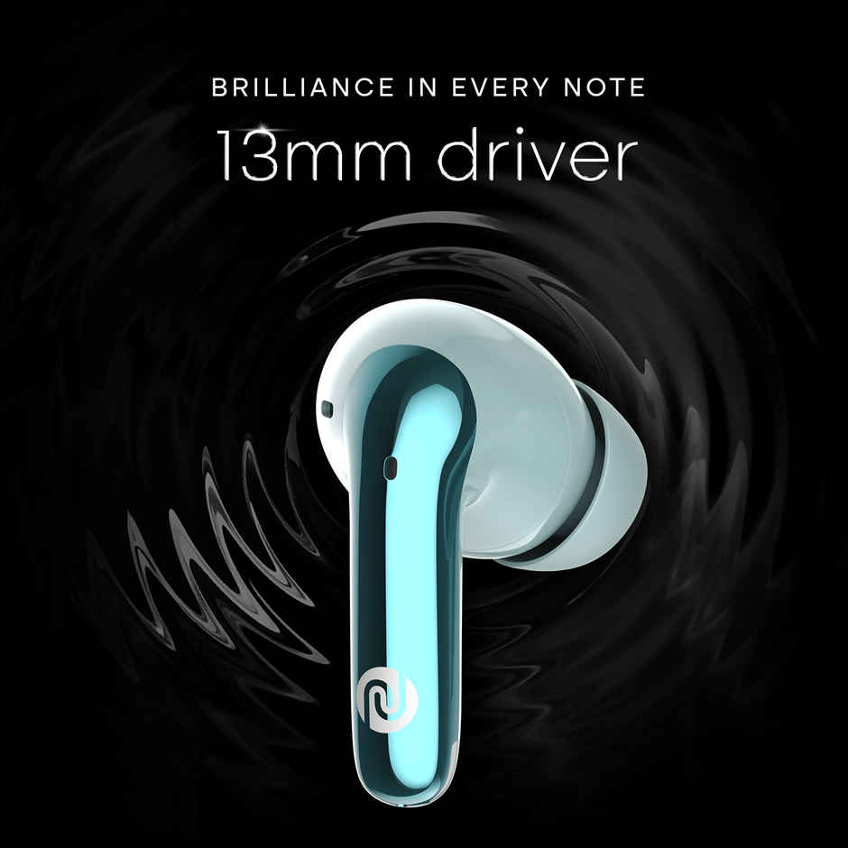 Noise Buds Verve 2 50H Playtime 4 Mic ENC 13mm Driver IPX4 BTv5.3 TWS Earbuds | Iceberg Blue