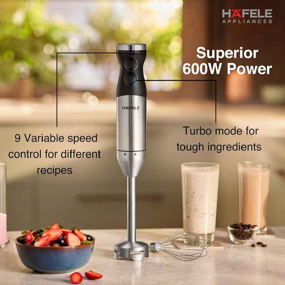 Hafele Chromatic Hand Blender, 9 Variable Speed Control Functions,600 Watts