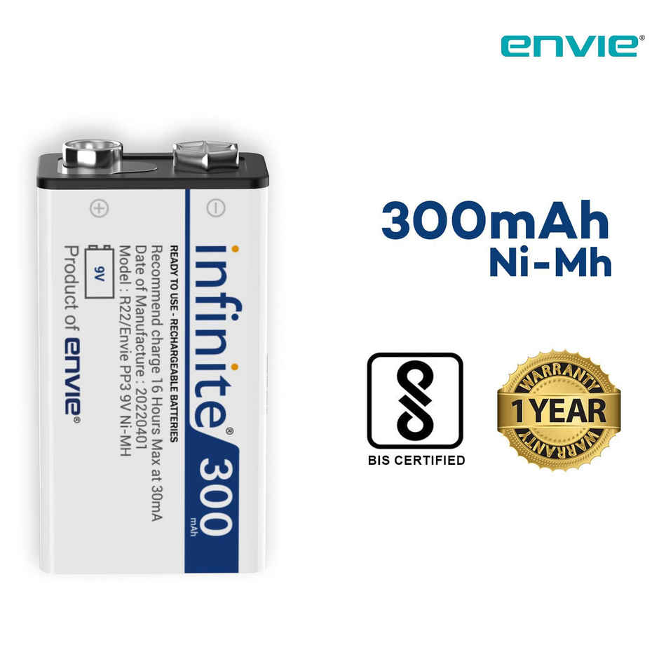 Envie Rechargeable 9V Infinite