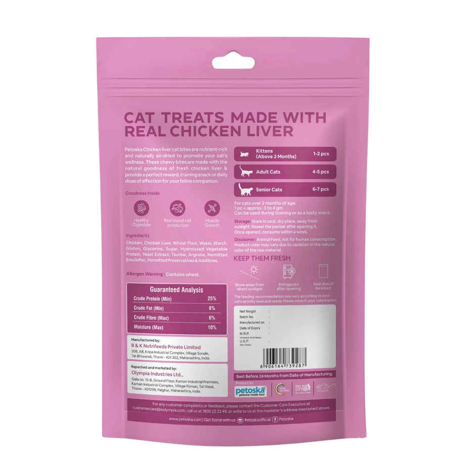 Petoska Cat Treats Liver