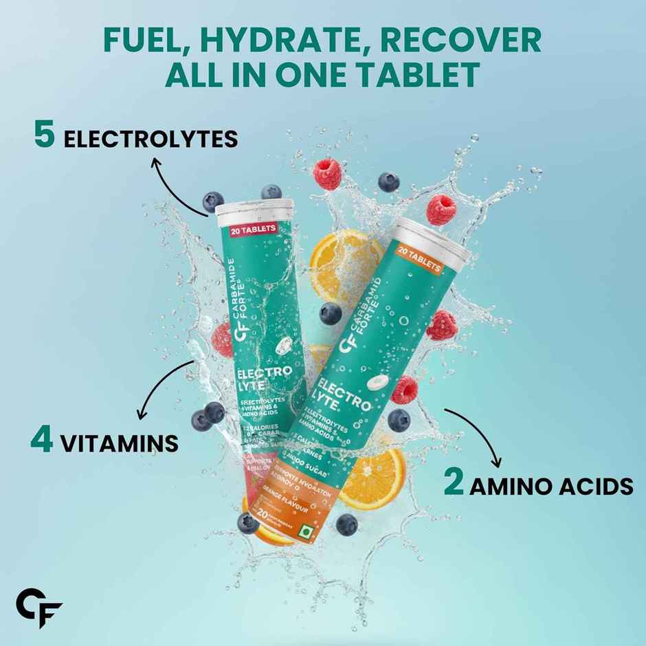 Carbamide Forte Electrolyte Effervescent Tablets | Electrolytes | Electrolyte Drink | 20 Tablets