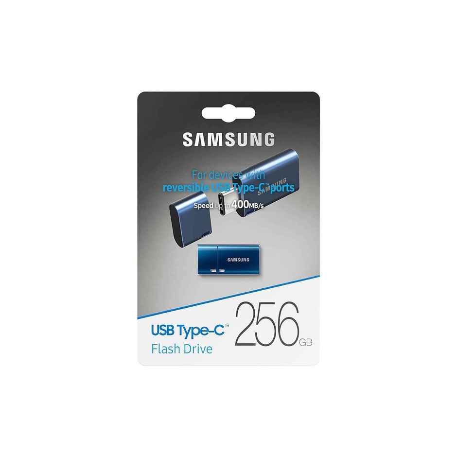 Samsung Type C Usb Flash Drive 256Gb | Transfers 4Gb Files In 11 Secs W/Up To 400Mb/S 3.13 - Blue