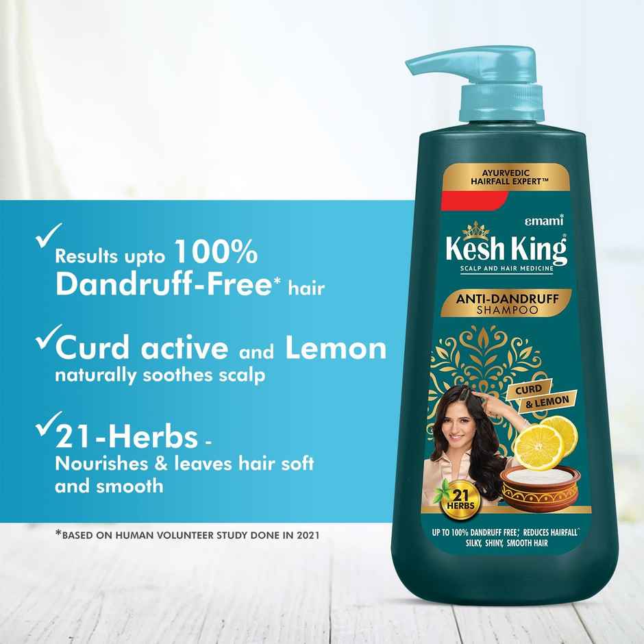 Kesh King Ayurvedic Anti-Dandruff Shampoo Soothes Itchy Scalp