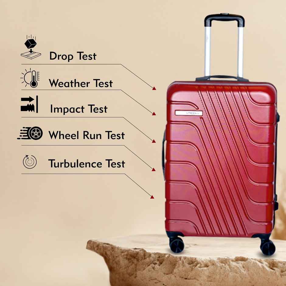 Luggero Eternal Trolley Bag | Chilli Red - M