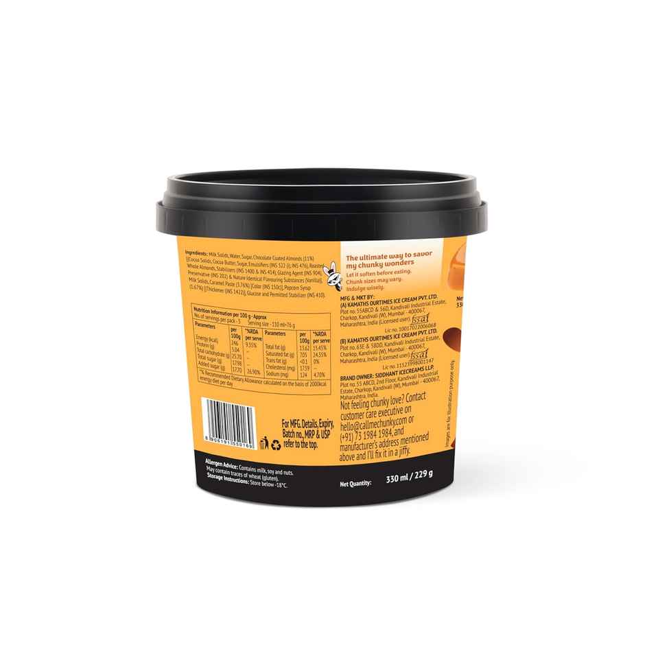 Call Me Chunky Pop Pop Caramel Ice Cream Mini Tub